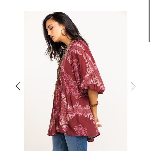Free people girl talk paisley tunic - Picture 2 of 6